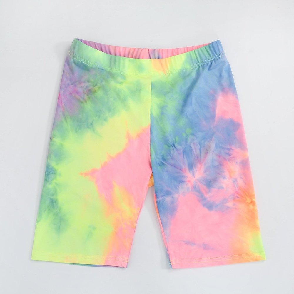 Shein Plus Size Tie Dye Biker Shorts Size 4XL